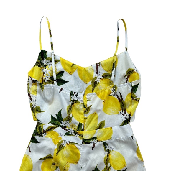 Boohoo Lemon Print Tie-front Culotte Jumpsuit - Picture 8 of 8